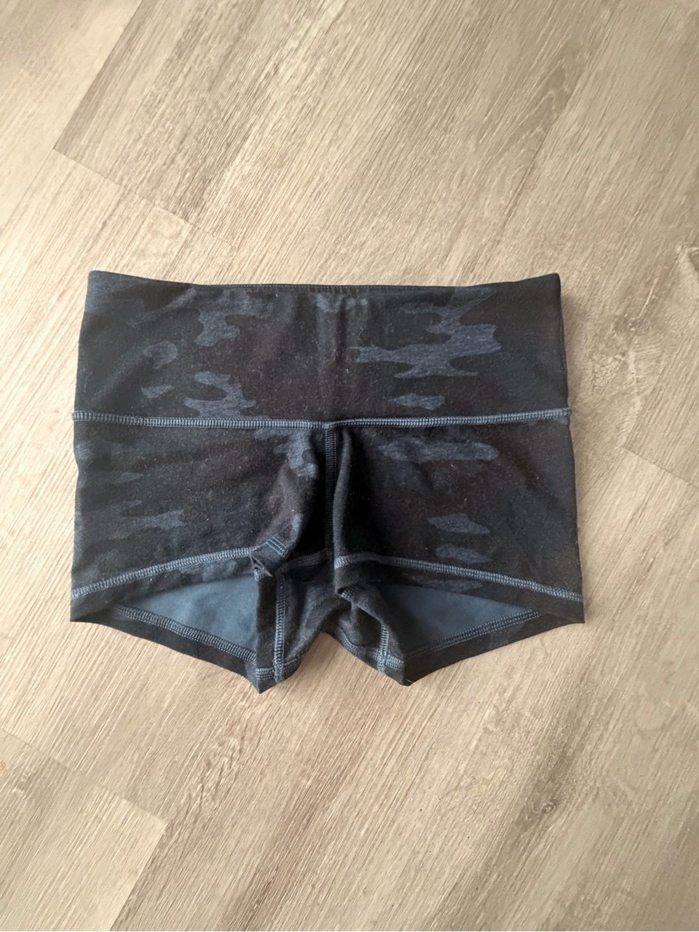 lululemon athletica Black Camo High-Rise Bike Shorts